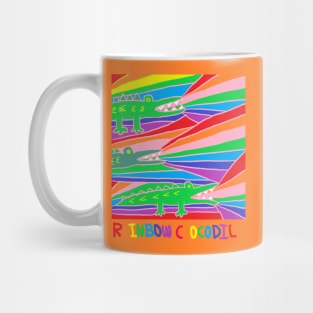 rainbow crocodile Mug